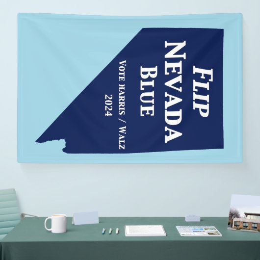 Flip Nevada Blue voor 2024 Spandoek (Beurs)