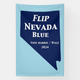 Flip Nevada Blue voor 2024 Spandoek