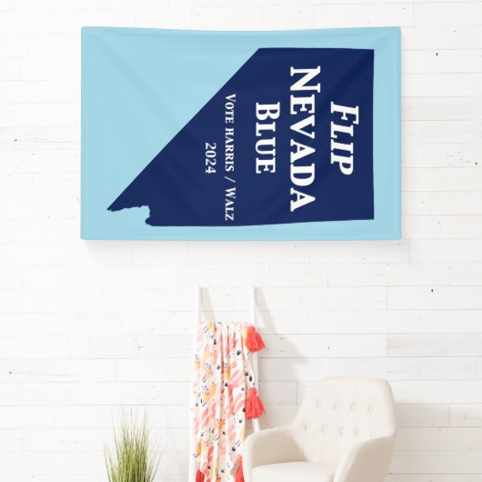 Flip Nevada Blue voor 2024 Spandoek (Insitu)