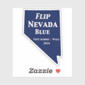 Flip Nevada Blue voor 2024 Sticker (Vel)