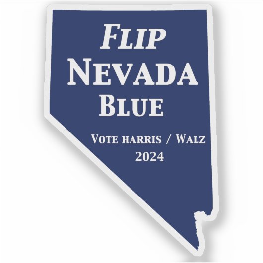 Flip Nevada Blue voor 2024 Sticker (Voorkant)