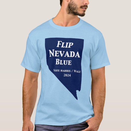 Flip Nevada Blue voor 2024 T-shirt (Voorkant)