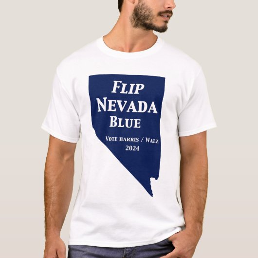 Flip Nevada Blue voor 2024 T-shirt (Voorkant)