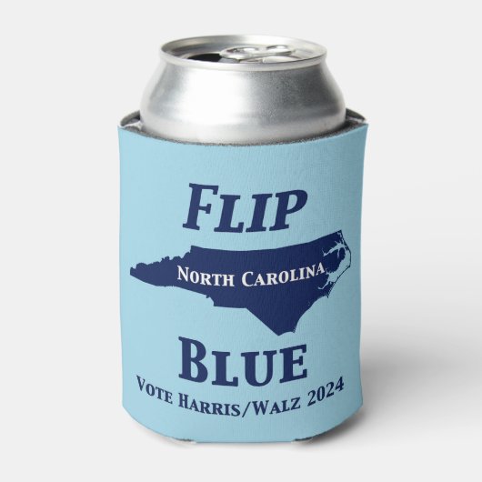 Flip North Carolina Blauw in 2024 Blikjeskoeler (Blikje Voorkant)