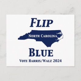 Flip North Carolina Blauw in 2024 Briefkaart