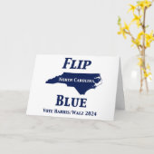 Flip North Carolina Blauw in 2024 Kaart (Gele Bloem)