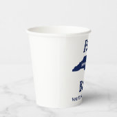 Flip North Carolina Blauw in 2024 Papieren Bekers (Rechts)