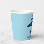 Flip North Carolina Blauw in 2024 Papieren Bekers (Rechts)