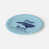 Flip North Carolina Blauw in 2024 Papieren Bordje (Gekanteld)