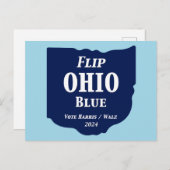 Flip Ohio Blue voor 2024 Briefkaart (Voorkant / Achterkant)
