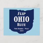 Flip Ohio Blue voor 2024 Briefkaart (Voorkant)