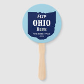 Flip Ohio Blue voor 2024 Handwaaier (Voorkant)