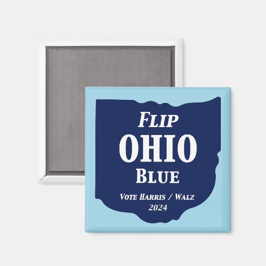 Flip Ohio Blue voor 2024 Magneet (Voorkant / Achterkant)