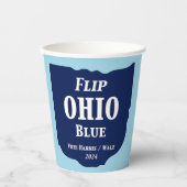 Flip Ohio Blue voor 2024 Papieren Bekers (Voorkant)