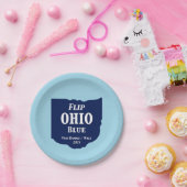 Flip Ohio Blue voor 2024 Papieren Bordje (Feest)
