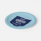 Flip Ohio Blue voor 2024 Papieren Bordje (Gekanteld)