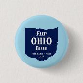 Flip Ohio Blue voor 2024 Ronde Button 3,2 Cm (Voorkant)