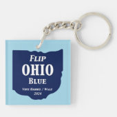 Flip Ohio Blue voor 2024 Sleutelhanger (Achterkant)