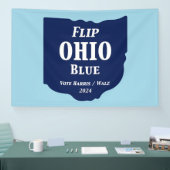 Flip Ohio Blue voor 2024 Spandoek (Beurs)