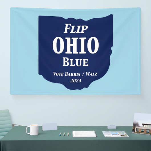 Flip Ohio Blue voor 2024 Spandoek (Beurs)