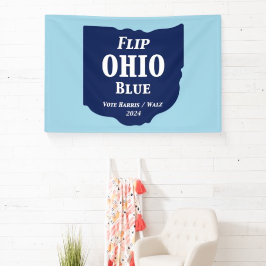 Flip Ohio Blue voor 2024 Spandoek (Insitu)