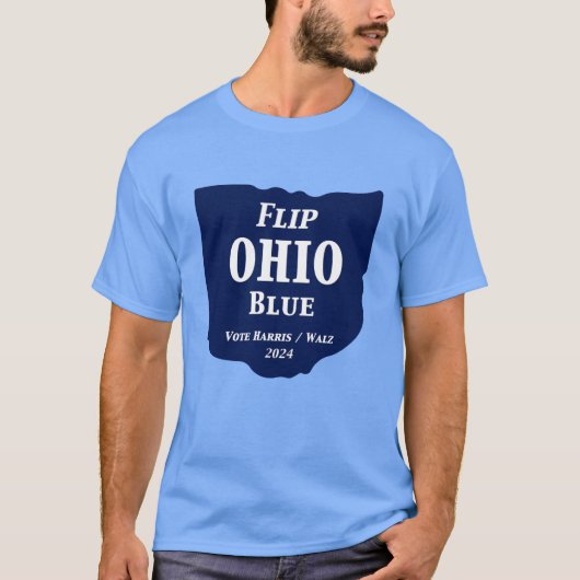 Flip Ohio Blue voor 2024 T-shirt (Voorkant)