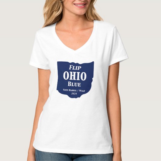 Flip Ohio Blue voor 2024 T-shirt (Voorkant)