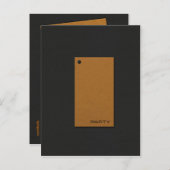 Flip Party Invitation Uitnodiging Briefkaart (Voorkant / Achterkant)