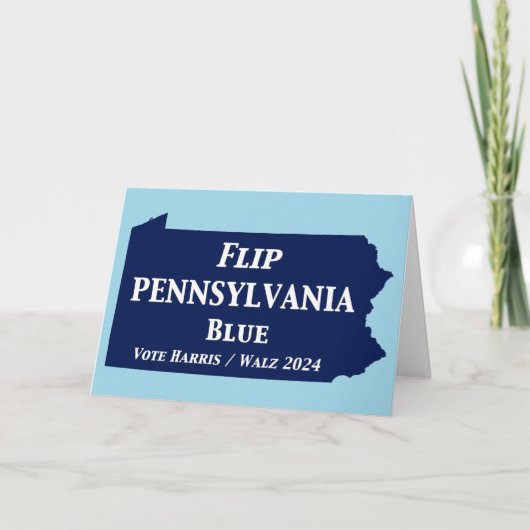 Flip Pennsylvania Blue in 2024 Kaart (Voorkant)