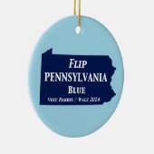 Flip Pennsylvania Blue in 2024 Keramisch Ornament (Rechts)