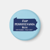Flip Pennsylvania Blue in 2024 Magneet (Voorkant)