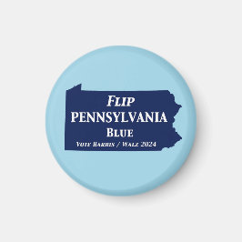 Flip Pennsylvania Blue in 2024 Magneet