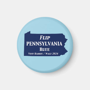 Flip Pennsylvania Blue in 2024 Magneet