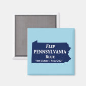 Flip Pennsylvania Blue in 2024 Magneet (Voorkant / Achterkant)