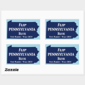 Flip Pennsylvania Blue in 2024 Rechthoekige Sticker (Vel)