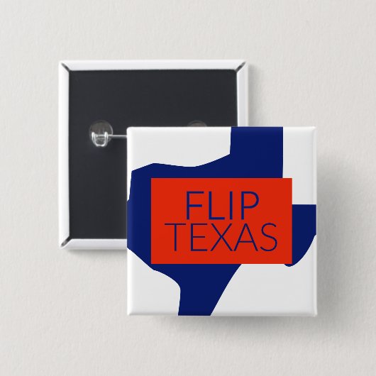Flip Texas Round Button (Voorkant /achterkant)