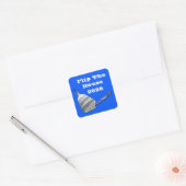 Flip The House Stem Blauw 2026 Vierkante Sticker (Envelop)