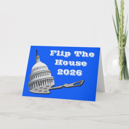 Flip The House Vote Blue 2026 Kaart (Voorkant)
