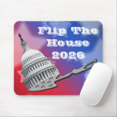 Flip The House Vote Blue 2026 Muismat (Met muis)