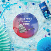 Flip The House Vote Blue 2026 Papieren Bordje (Feest)