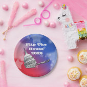 Flip The House Vote Blue 2026 Papieren Bordje (Feest)