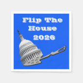 Flip The House Vote Blue 2026 Servet (Voorkant)