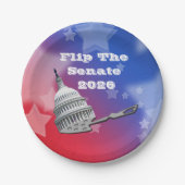 Flip The Senate Vote 2026 Papieren Bordje (Voorkant)