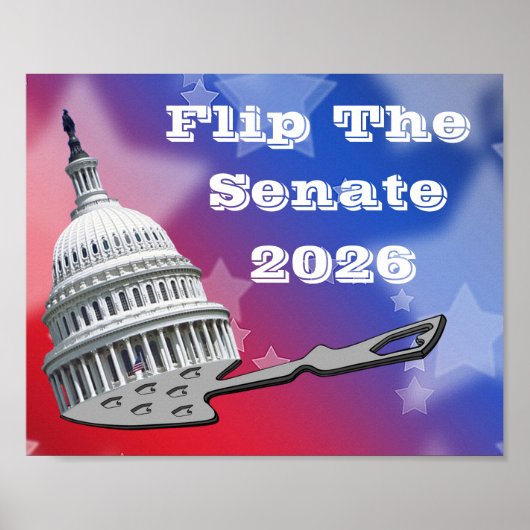 Flip The Senate Vote 2026 Poster (Voorkant)