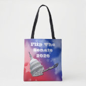 Flip The Senate Vote 2026 Tote Bag (Voorkant)