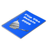 Flip The Senate Vote Blue 2026 Notitieboek (Linkerzijde)