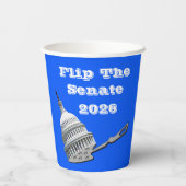 Flip The Senate Vote Blue 2026 Papieren Bekers (Achterkant)