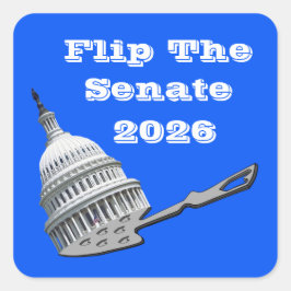 Flip The Senate Vote Blue 2026 Vierkante Sticker