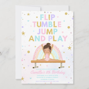Flip Tumble Spring en Speel Turnen Elke Leeftijd T Kaart