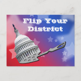 Flip uw districtsstemming 2026 briefkaart